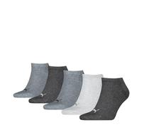 PUMA Plain Baskets, Anthracite/Gris chiné/Gris Mel, 43-46 (Lot de 5) Mixte