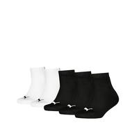 PUMA Plain Quarter, Noir/Blanc, 35-38 (Lot de 5) Mixte Enfant