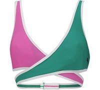 Puma Plunge Bikini Top Vert / Rose 14 (L) Female