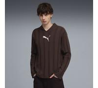 PUMA Polo à manches longues T7 Homme, Vêtements, Marron, M M