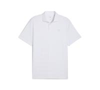 PUMA Polo de golf à motif pied-de-poule MATTR Homme, Vêtements, Blanc, XL XL
