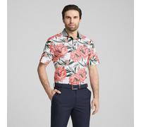 PUMA Polo de golf Beautiful Game MATTR Homme, Vêtements, Blanc Glow/Rouge Fire, S S