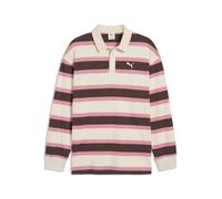 PUMA Polo de rugby à manches longues Wardrobe Essentials Homme, Accessoires, Marron, S S