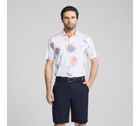 PUMA Polo MATTR Dahlia Homme, Vêtements, Blanc Glow/Peach Frost, S S