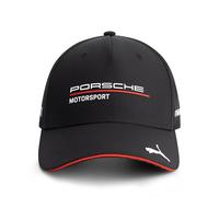 PUMA Porsche Motorsport Casquette d'équipe avec visière incurvée et Logos Porsche Motorsport et Sponsors, y Compris Un Logo sur la visière - Noir - Taille Unique
