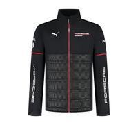 PUMA Porsche Motorsport Veste hybride d'équipe pour homme avec partie supérieure tissée et partie inférieure rembourrée pour un confort ultime - Noir - Taille : S