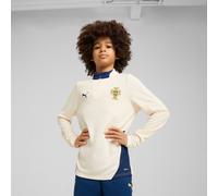 PUMA T-Shirt fonctionnel 'Portugal' beige / bleu marine / jaune, Taille 140