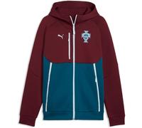 Puma Portugal Tech Full-Zip Sweat à Capuche CM 26 Rouge/Bleu Marine S