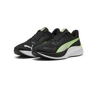 PUMA Mixte Pounce Lite Chaussure de Course sur Route, Black-Green Glare, 43 EU