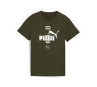 PUMA Power Graphic Tee B, T-Shirts Garçons, Dark Olive, 176-681858