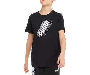 Puma Power logo t-shirt kids Tee-shirt 128 Noir