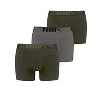 PUMA Premium Sueded Cotton Men's Boxers (3 Pack) Caleçon, Combo Vert foncé, XL Homme
