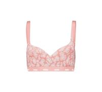 PUMA Printed Padded Top Brassière de Sport, Corail, M Femmes