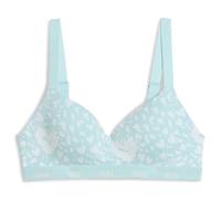 PUMA Printed Padded Top Brassière de Sport, Menthe, Medium Femmes
