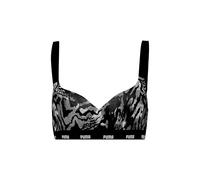 PUMA Printed Padded Top Brassière de Sport, Noir, Small Femmes