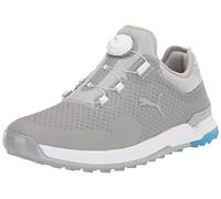 PUMA Proadapt Alphacat Disc Chaussures de golf pour homme, Taille haute/Puma Silver/Ibiza Blue, 42 EU