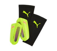 PUMA ULTRA Light Strap, Protège-tibias Unisexe, Yellow Alert-Puma Aged Silver, XL - 030992