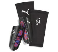 PUMA Protège-Tibias de Football à Manchon léger Neymar Jr Ultra L, Black Red Ultra Blue