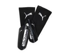 PUMA Protège-tibias de football unisexe à manches ultra légères, PUMA Black-PUMA Silver SS25, taille S