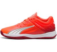 PUMA Mixte Accelerate Turbo Chaussure de Terrain intérieur, Glowing Red White-Dark Crimson Black, 45 EU