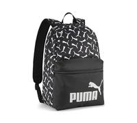 PUMA Sac à dos noir blanc pour femme et homme - Phase AOP Backpack Puma Black-Puma Logo-AOP 296822