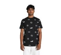 PUMA PUMA Power AOP Tee, T-Shirts Unisexe, PUMA Black, 681739 XXL