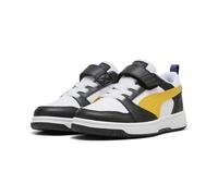 PUMA Garçon Unisex Kinder Rebound V6 LO AC+ PS Basket, Black-Yellow Sizzle White, 28 EU