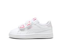 PUMA Bébé Fille Smash 3.0 Badges V INF Basket, White-Magic Rose-Lilac Frost, 23 EU