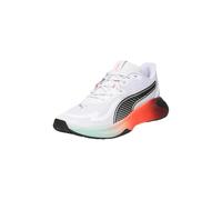 PUMA PWR Hybrid TrCross Trainer Unisexe, Puma Blanc Brillant Rouge Rubis Scintillant Menthe Fondue, 42.5 EU