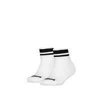 Puma Quarter Chaussettes, Blanc, 31/34 (Lot de 2) Enfant Unisexe