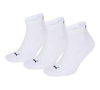 Puma Quarter - Chaussettes de Sport - Lot de 3 - Uni - Mixte Adulte - Blanc - 39-42