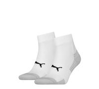 Puma Quarter Chaussettes, Blanc, 43/46 (Lot de 2) Unisexe