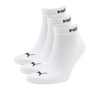 Puma Quarter Lot de 3 paires de chaussettes basses Blanc blanc UK 6-8