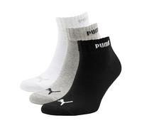 Puma Quarter Lot de 3 Paires de Chaussettes Basses Grey/White/Black UK 2.5-5