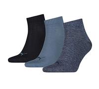 Puma Chaussettes de sport Quarter Plain 3P – Mixte adulte, lot de 3 multicolore 47/49
