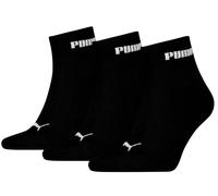 Puma Quarter Plain 3P Socks Chaussettes 35-38 Noir