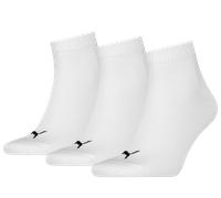 Puma Quarter Plain 3P Socks Chaussettes 39-42 Blanc