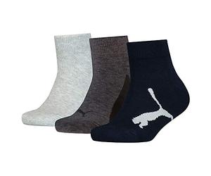 PUMA Quarter Plain Chaussettes Mixte enfant (lot de 3)