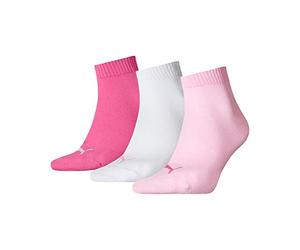 PUMA Quarter Plain Chaussettes Mixte (lot de 3)