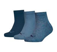 PUMA Quarter Recycled Cotton Chaussettes, Bleu Denim, 39-42 (Lot de 3) Mixte Enfant