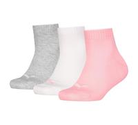 PUMA Quarter Recycled Cotton Chaussettes, Gris/Blanc/Noir, 39-42 (Lot de 3) Mixte Enfant