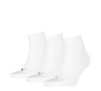 PUMA 701230337 Chaussettes Trois-Quart, White Combo, 35-38 (Lot de 3) Mixte