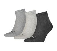 Puma Quarter Training Socks (3 Pairs) 12-14 Grey 12-14 Grey
