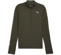 Puma Performance Quarter-Zip Tracksuit Top Olive foncé XL Male
