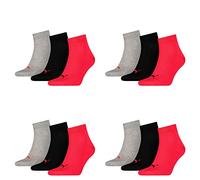 Puma Quarters Lot de 12 paires de chaussettes de sport Taille unique black/red (232)