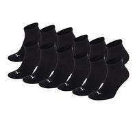 Puma Quarters Pack de 12 Chaussettes de Sport, Homme, Quarters Sportsocken 12er Pack, Noir, 39-42