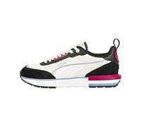 PUMA R22 Chaussures de Sport pour Femme, Warm White Puma White Puma Black Pinktastic, 39 EU