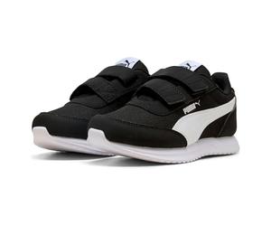 PUMA R78 LIGHTWIND V PS Sneaker, Black White, 32.5 EU