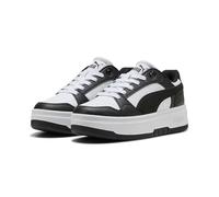 PUMA Rebound Femme Low Basket, White Black, 41 EU