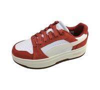 PUMA Rebound Femme Low SD Basket, Blanc givré Ivoire Rouge Exotique, 38.5 EU
